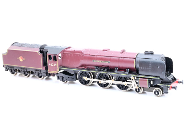 Graham Farish N Gauge Coronation Class 4-6-2 BR Maroon 'Duchess of Hamilton' No.46229 - Unboxed