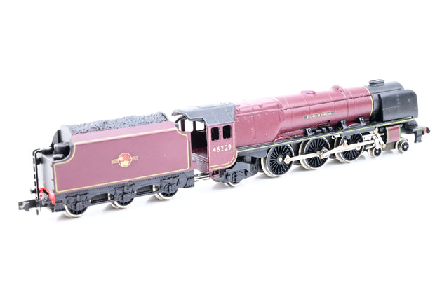 Graham Farish N Gauge Coronation Class 4-6-2 BR Maroon 'Duchess of Hamilton' No.46229 - Unboxed