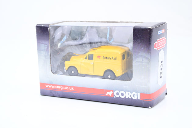 Corgi Trackside 1:76 Morris Minor Model Van BR Yellow - Boxed
