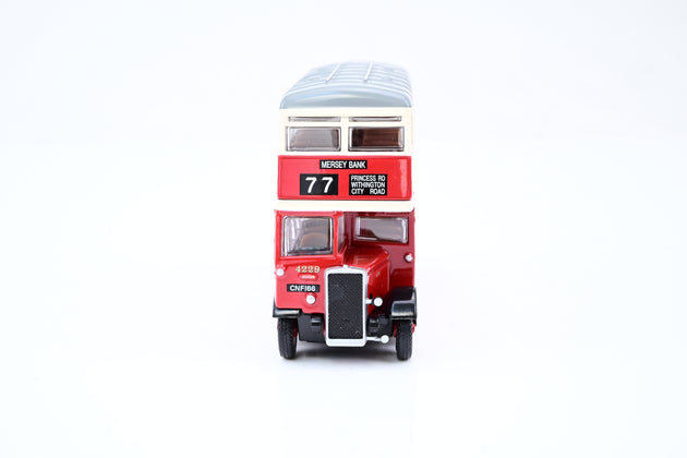 Exclusive First Editions 1:76 26403 Daimler Utility Bus Manchester Corporation Mersey Back No.77 - Boxed