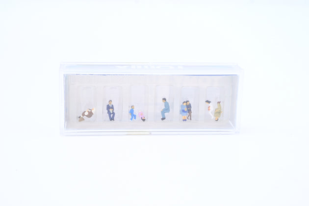 Tomix N Gauge 3645 Set of Japanese Seated Figures (6) - Boxed