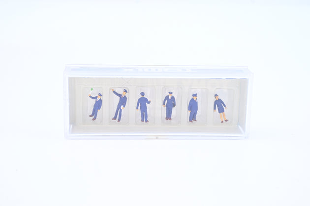 Tomix N Gauge 3632 Set of Japanese Uniformed Railway Staff (6) - Boxed