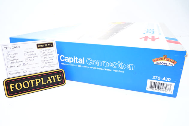 Graham Farish N Gauge 370-430 'Capital Connection' Train Pack w/ NSE Class 47 No.47581 'Great Eastern' + 3 Coahces - Collector's Edition, Boxed