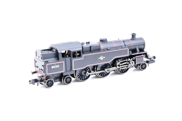 Graham Farish N Gauge 372-529 BR Black Late Crest Class 4MT No.80130 - Boxed