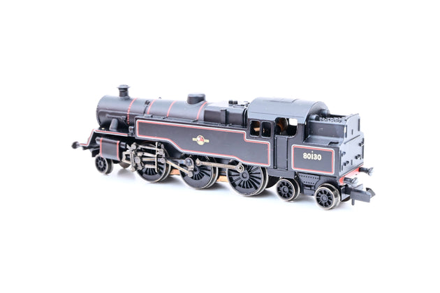Graham Farish N Gauge 372-529 BR Black Late Crest Class 4MT No.80130 - Boxed