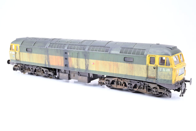 Lima OO Gauge BR Two-Tone Green Class 47 No.47369/D1888 - Heavily Weathered, Aftermarket Box