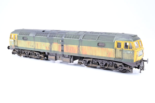 Lima OO Gauge BR Two-Tone Green Class 47 No.47369/D1888 - Heavily Weathered, Aftermarket Box