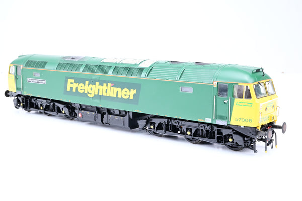 Bachmann OO Gauge 32-750 Freightliner Green & Yellow Class 57/0 No.57008 'Freightliner Explorer' - Aftermarket Box