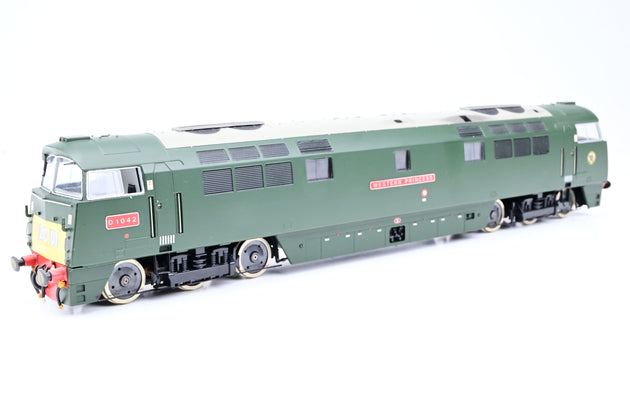 Heljan OO Gauge BR Green w/ SYP 'Western' Class 52 No.D1042 'Western Princess' - Aftermarket Box