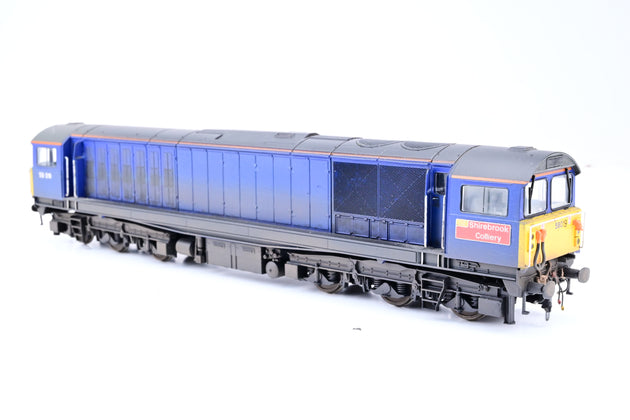 Heljan OO Gauge Plain Blue Class 58 No.58019 'Shirebrook Colliery'  -Aftermarket Box
