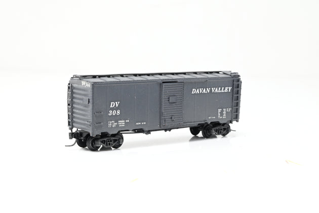 Micro Trains N Gauge Davan Valey Box Car No.308 - Boxed