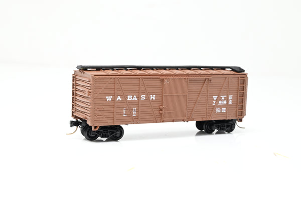 Micro Trains N Gauge Wabash Wooden Box Car No.76085 - Boxed