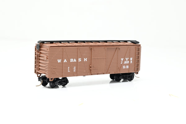 Micro Trains N Gauge Wabash Wooden Box Car No.76085 - Boxed