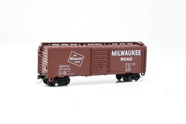 Micro Trains N Gauge Milwaukee Road Box Car No.39405 - Boxed