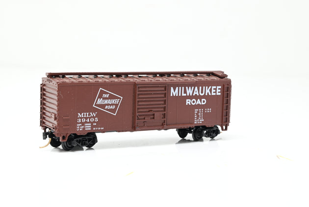 Micro Trains N Gauge Milwaukee Road Box Car No.39405 - Boxed