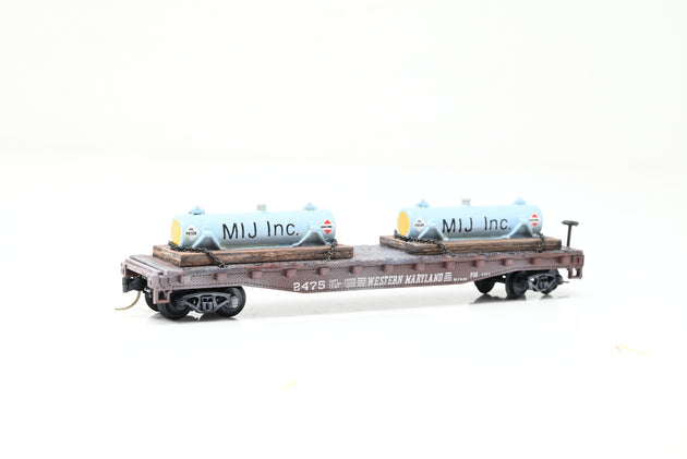 Atlas N Gauge 3813 Western Maryland Flat Car w/Loads No.2475 - Boxed
