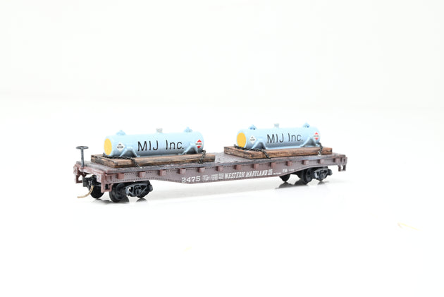 Atlas N Gauge 3813 Western Maryland Flat Car w/Loads No.2475 - Boxed
