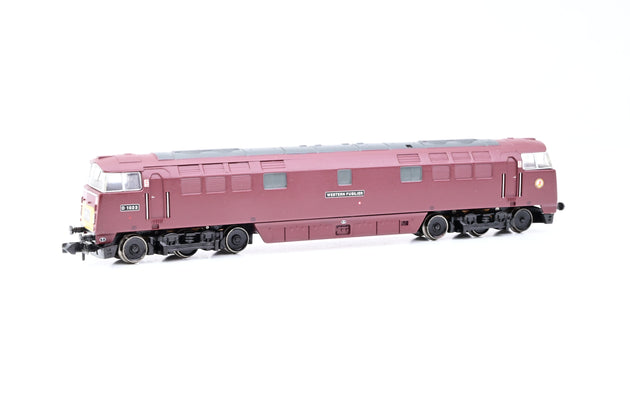 Graham Farish N Gauge 371-400 BR Maroon Class 52 Western No.D1023 'Western Fusilier' - Boxed