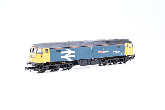 Graham Farish N Gauge 371-230 BR Blue Class 47/4 No.47635 'The Lass O Ballochmyle' - Unboxed