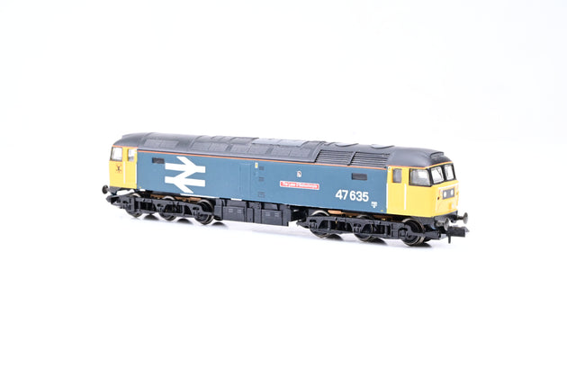 Graham Farish N Gauge 371-230 BR Blue Class 47/4 No.47635 'The Lass O Ballochmyle' - Unboxed