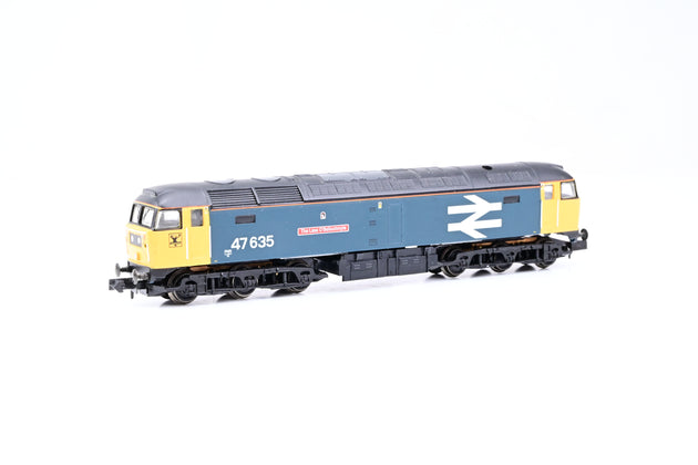 Graham Farish N Gauge 371-230 BR Blue Class 47/4 No.47635 'The Lass O Ballochmyle' - Unboxed