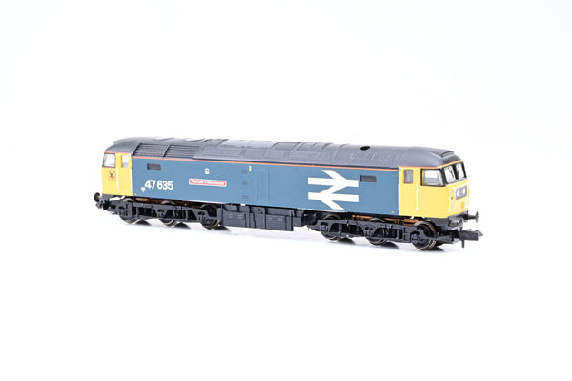 Graham Farish N Gauge 371-230 BR Blue Class 47/4 No.47635 'The Lass O Ballochmyle' - Unboxed