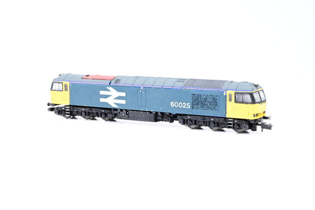 Graham Farish N Gauge BR Blue Large Logo Class 60 No.60025 - Repaint, Boxed