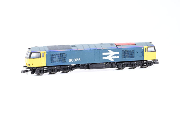 Graham Farish N Gauge BR Blue Large Logo Class 60 No.60025 - Repaint, Boxed