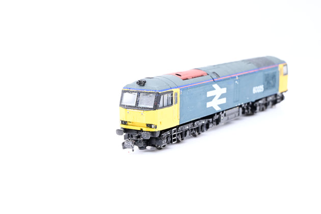 Graham Farish N Gauge BR Blue Large Logo Class 60 No.60025 - Repaint, Boxed