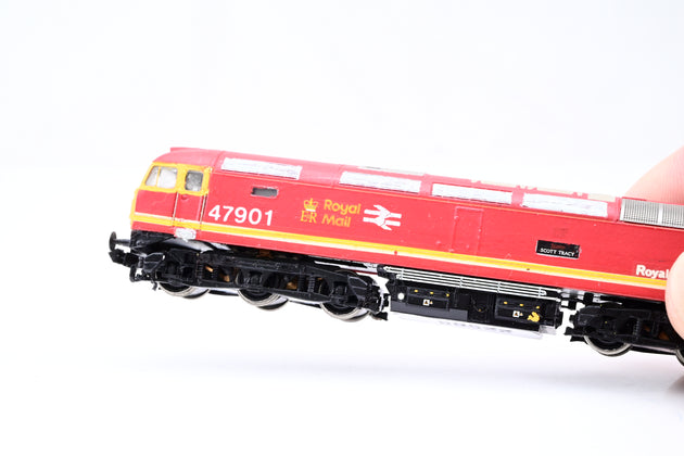 Graham Farish N Gauge Royal Mail Red Class 47 No.47901 'Scott Tracy' - Repaint, Unboxed