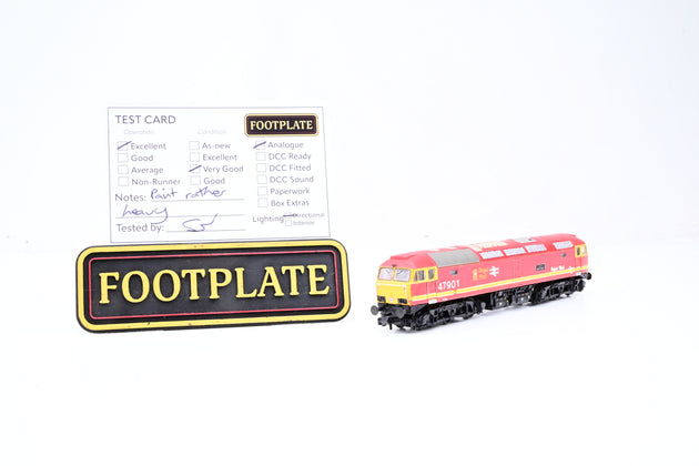 Graham Farish N Gauge Royal Mail Red Class 47 No.47901 'Scott Tracy' - Repaint, Unboxed