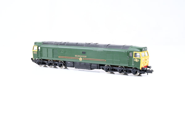 Graham Farish N Gauge 8406 GWR 150 Green Class 50 No.50007 'Sir Edward Elgar' - Unboxed