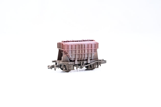 Graham Farish N Gauge 377-826A Crown Cement Presflo 20T Bulk Powder Wagon No.B888235 - TMC Weathered, Boxed