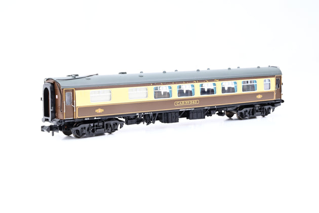 Graham Farish N Gauge 374-232 Pullman Umber & Cream Mk1 SK Second Kitchen Coach 'Car 343' - Boxed
