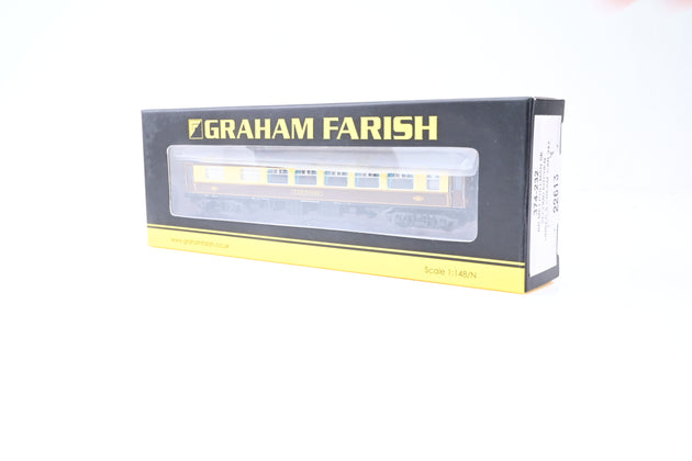 Graham Farish N Gauge 374-232 Pullman Umber & Cream Mk1 SK Second Kitchen Coach 'Car 343' - Boxed