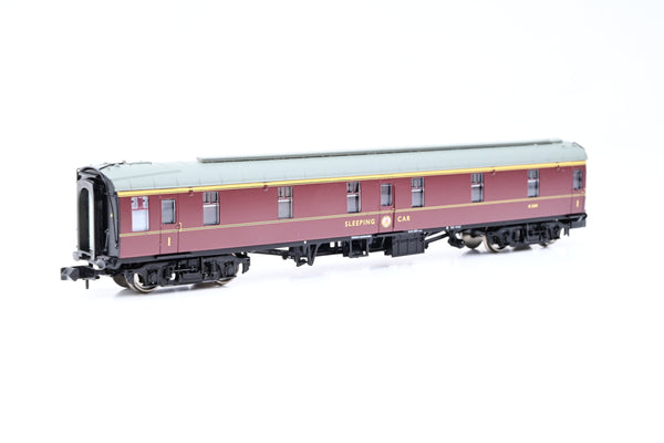 Graham Farish N Gauge 374-926A BR Maroon Mk1 SLF Seeping Car First Coach No.M2109 - Boxed