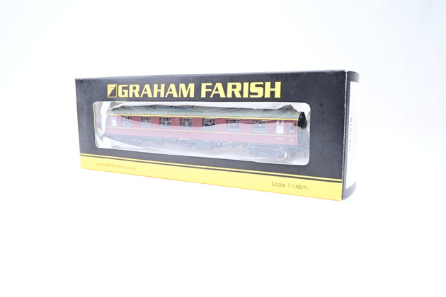 Graham Farish N Gauge 374-161A BR Maroon Mk1 FK Corridor First Coach No.M13323 - Boxed