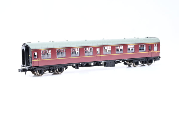 Graham Farish N Gauge 374-012 BR Maroon Mk1 SO Open Second Coach No.M4929 - Boxed