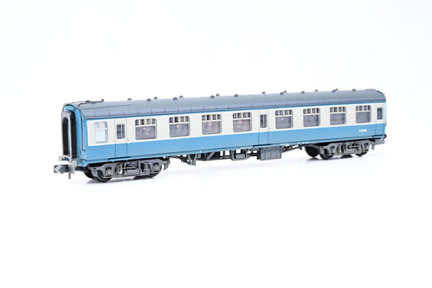 Graham Farish N Gauge 374-062D BR Blue & Grey Mk1 SK Corridor Second Coach No.E25898 - Factory Weathered, Boxed
