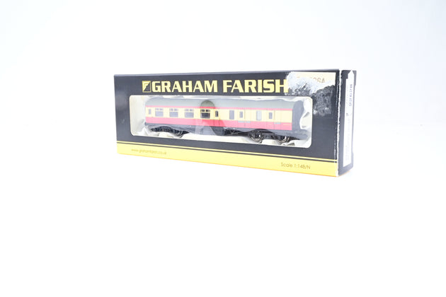 Graham Farish N Gauge 374-826A BR Crimson & Cream Stanier Brake Second Coach No.M5772M - Boxed