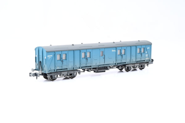 Graham Farish N Gauge 374-632A BR Blue NFV Bogie B Luggage Van No.S210 - Factory Weathered, Boxed