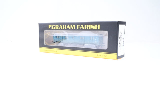 Graham Farish N Gauge 374-632A BR Blue NFV Bogie B Luggage Van No.S210 - Factory Weathered, Boxed