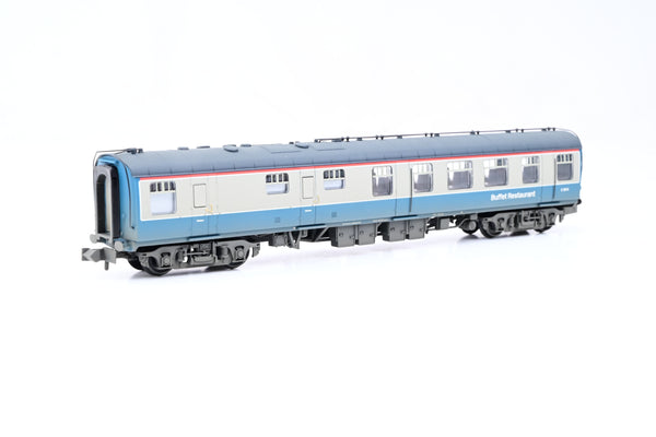 Graham Farish N Gauge 374-122A BR Blue & Grey Mk1 RU Restaurant Unclassified Car No.E1974 - Factory Weathered, Boxed