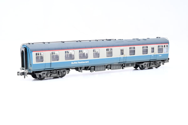 Graham Farish N Gauge 374-122A BR Blue & Grey Mk1 RU Restaurant Unclassified Car No.E1974 - Factory Weathered, Boxed