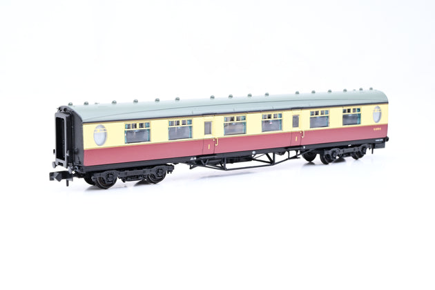 Graham Farish N Gauge 376-201 BR Crimson & Cream ex-LNER Thompson Corridor First Coach No.E11172E - Boxed