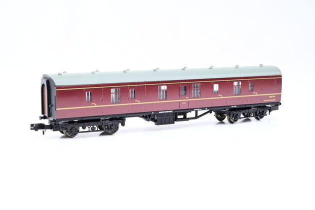 Graham Farish N Gauge 374-027 BR Maroon Mk1 BG Full Brake Coach No.E80798 - Boxed