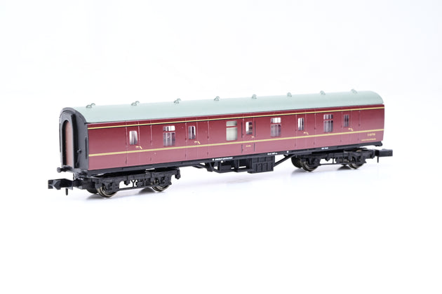 Graham Farish N Gauge 374-027 BR Maroon Mk1 BG Full Brake Coach No.E80798 - Boxed