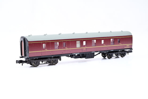 Graham Farish N Gauge 374-027A BR Maroon Mk1 BG Full Brake Coach No.E80792 - Boxed