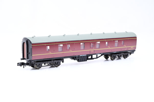 Graham Farish N Gauge 374-027A BR Maroon Mk1 BG Full Brake Coach No.E80792 - Boxed