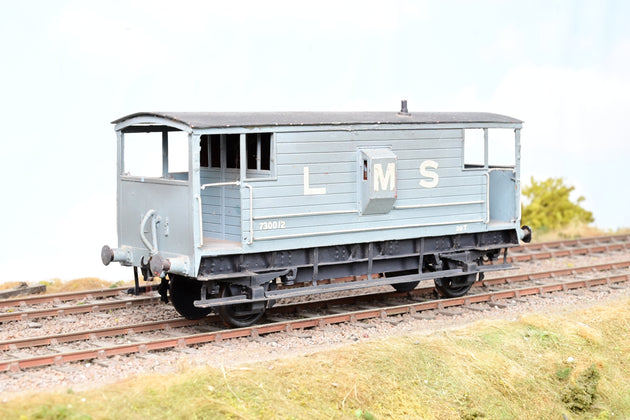 Kit Built O Gauge LMS 20 Ton Brake Van No.730012 - Etched Brass